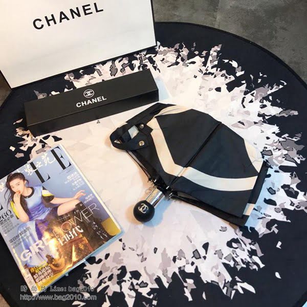 CHANEL香奈兒傘 亞太專櫃最新款 山茶花 全自動UV晴雨傘 防紫外線  zm1000